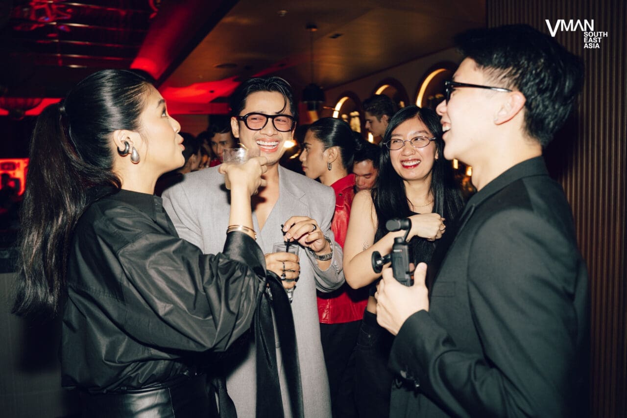 David Guison and Angelique Manto at the VMAN SEA Launch Party